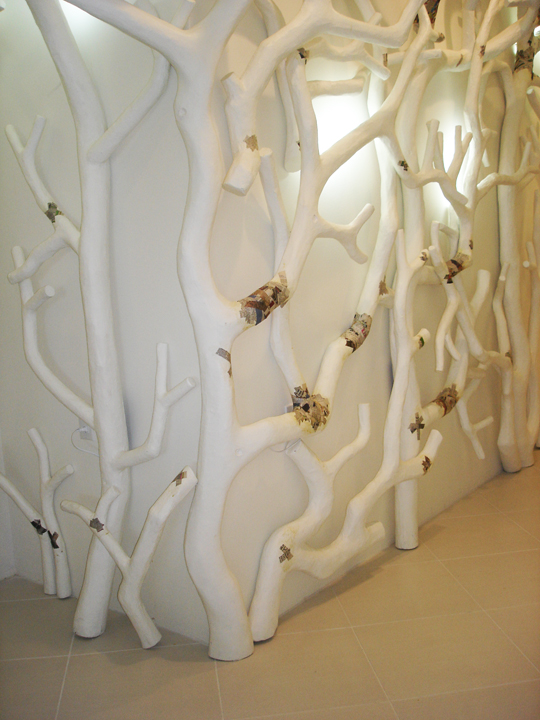Trees in hallway